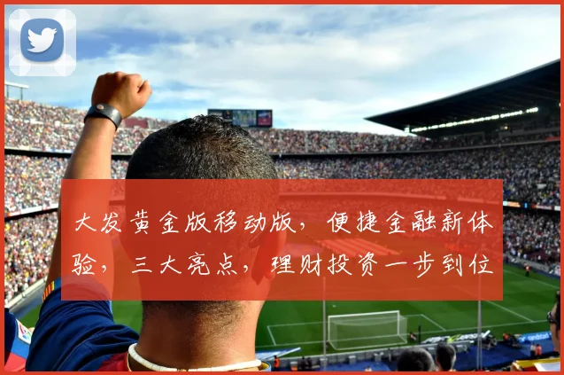 大发黄金版移动版，便捷金融新体验，三大亮点，理财投资一步到位，让您轻松掌控财富